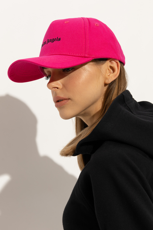 Pink Baseball cap Palm Angels Biname fmedShops Italy Eden cotton cap with a front logo application and an adjustable strap